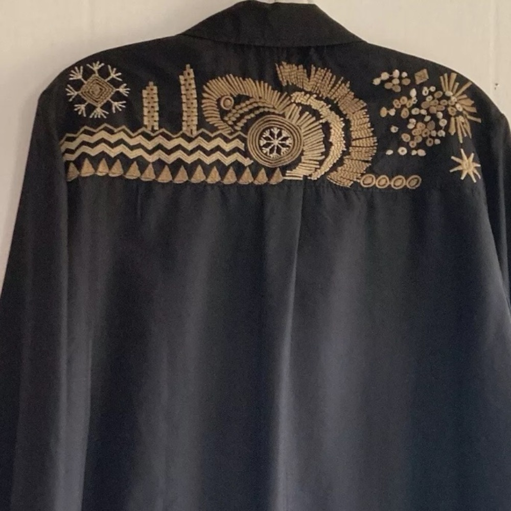 JOhNNY WAS SILK ANTONIA KIMONO SHIRT/KIMONO NWT (extremely oversized) - Picture 8 of 14